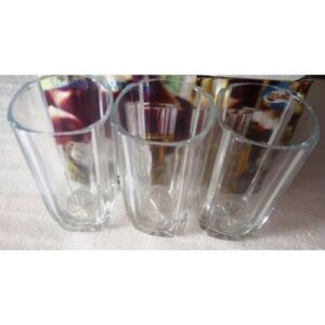 3 Pieces Glass Cup