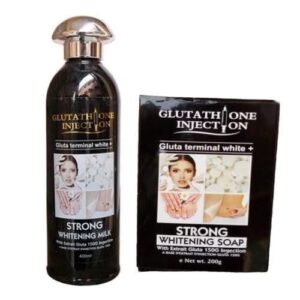 Glutathione Injection Strong Whitening Milk Lotion + Whitening Soap