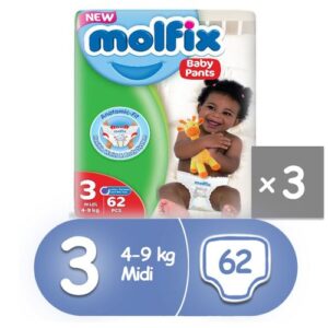 Molfix Pants Size 3 Jumbo Pack (62 Pcs)