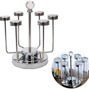 Rotating glass cup