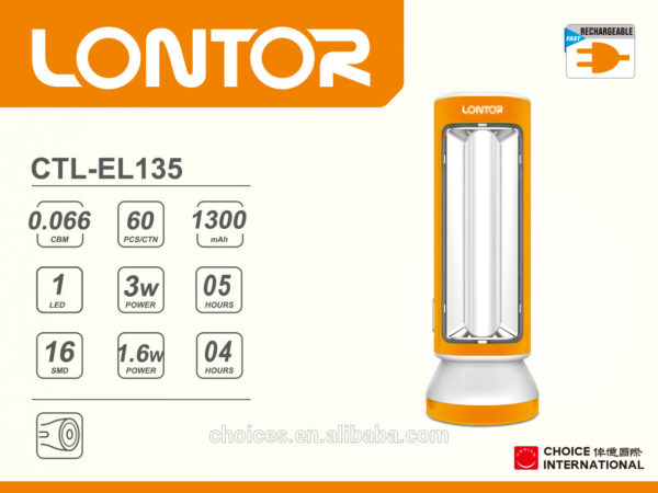 Lontor Rechargeable LED Emergency Light CTL-EL135