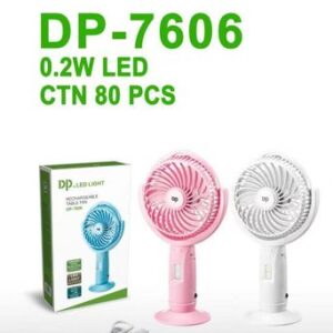 Rechargeable Fan With LED Light - DP-7606